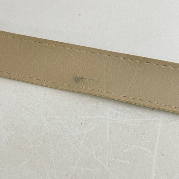 Vintage Minimalist Retro 60s 70s 80s engraved gold belt buckle XS/S - Picture 14 of 14